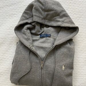 Polo Ralph Lauren Gray Zip up Hoodie size S